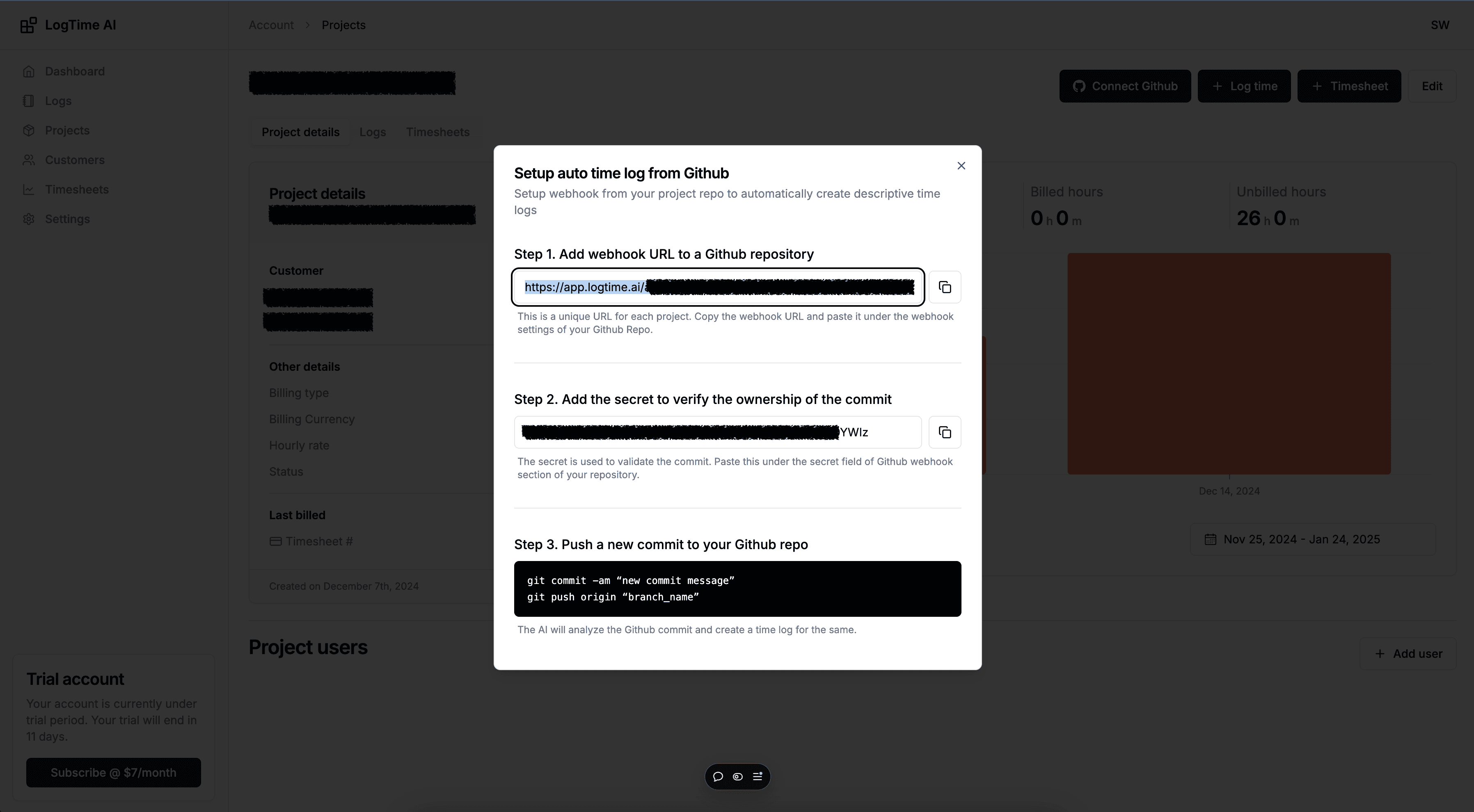 How to Automate Timesheet Logging with Github and LogTime.ai